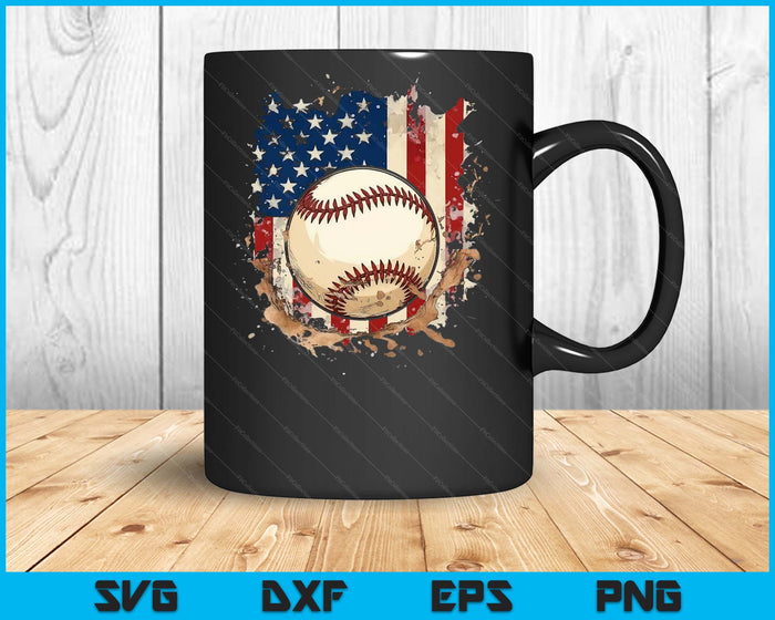 Patriotic Baseball 4th Of July Men USA American Flag SVG PNG Digital Printable Files Patriotic Baseball 4th Of July Men USA American Flag SVG PNG Digital Printable Files