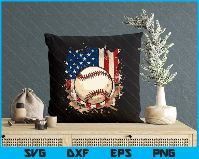 Patriotic Baseball 4th Of July Men USA American Flag SVG PNG Digital Printable Files Patriotic Baseball 4th Of July Men USA American Flag SVG PNG Digital Printable Files