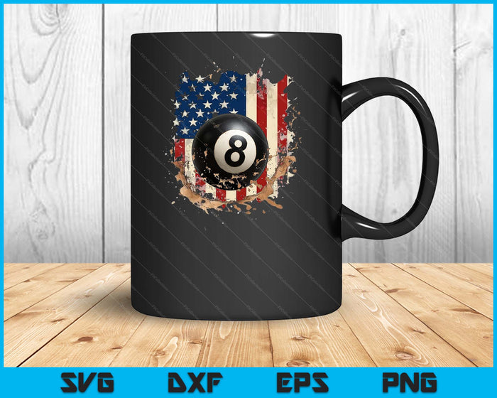 Patriotic Billiards 4th Of July Men USA American Flag Boys SVG PNG Digital Printable Files Patriotic Billiards 4th Of July Men USA American Flag Boys SVG PNG Digital Printable Files