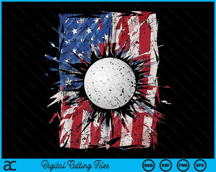 Patriotic Golf 4th Of July USA American Flag SVG PNG Digital Cutting Files Patriotic Golf 4th Of July USA American Flag SVG PNG Digital Cutting Files
