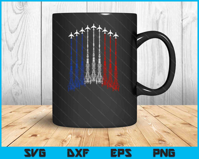 Patriottische Jet 4 juli USA SVG PNG digitaal snijden-bestand Patriottische Jet 4 juli USA SVG PNG digitaal snijden-bestand