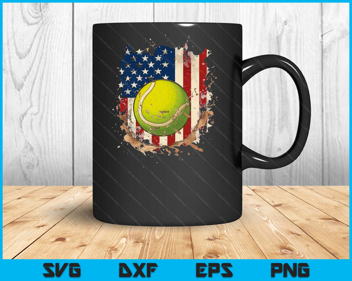 Patriotic Tennis 4th Of July Men USA American Flag SVG PNG Digital Printable Files Patriotic Tennis 4th Of July Men USA American Flag SVG PNG Digital Printable Files