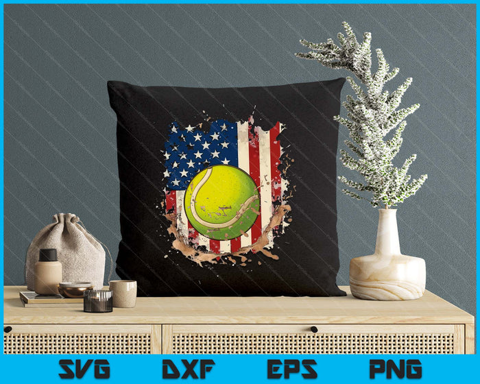 Patriotic Tennis 4th Of July Men USA American Flag SVG PNG Digital Printable Files Patriotic Tennis 4th Of July Men USA American Flag SVG PNG Digital Printable Files
