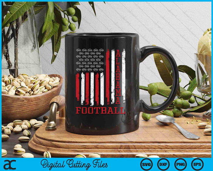 Patriotic USA Flag Alabama Football Season Party SVG PNG Digital Printable Files Patriotic USA Flag Alabama Football Season Party SVG PNG Digital Printable Files