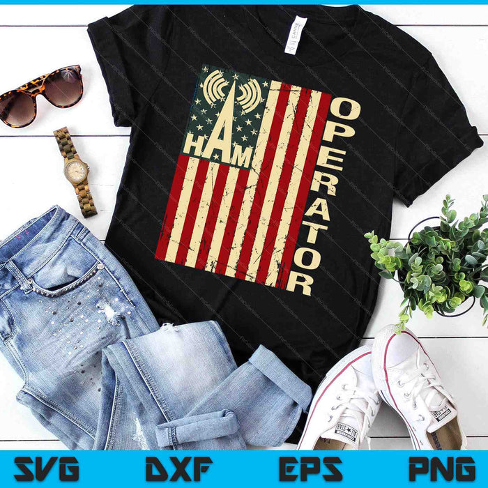 Patriotic USA Flag Ham Radio Amateur Radio Operator SVG PNG Digital Printable Files Patriotic USA Flag Ham Radio Amateur Radio Operator SVG PNG Digital Printable Files