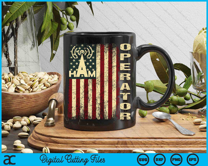 Patriotic USA Flag Ham Radio Amateur Radio Operator SVG PNG Digital Printable Files Patriotic USA Flag Ham Radio Amateur Radio Operator SVG PNG Digital Printable Files