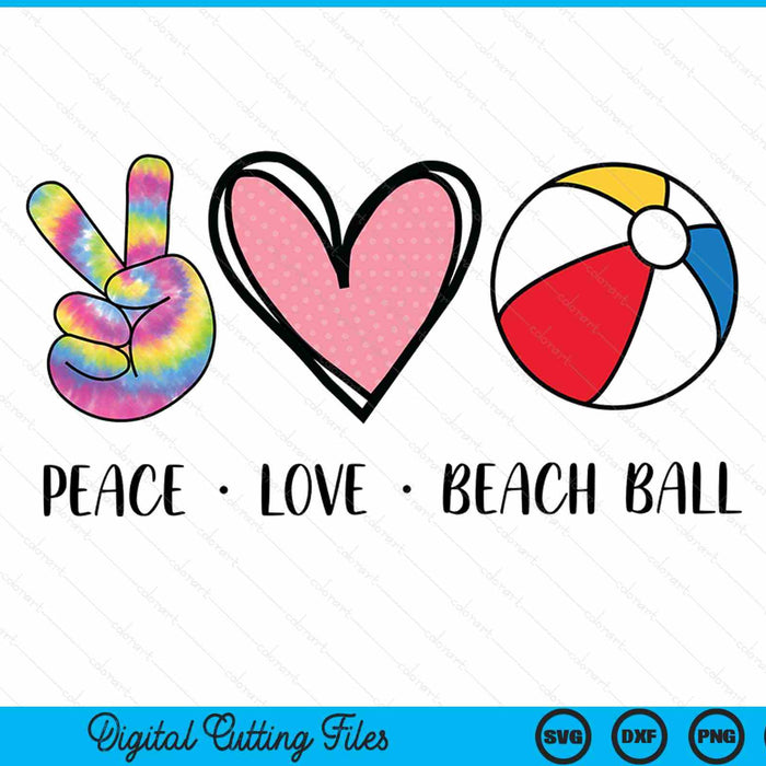 Peace Love Beach Ball Heart For Women Teens Tween Girls SVG PNG Digital Cutting File Peace Love Beach Ball Heart For Women Teens Tween Girls SVG PNG Digital Cutting File