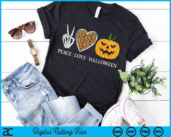 Peace Love Halloween Skeleton Scary Pumpkin Halloween SVG PNG Digital Cutting Files Peace Love Halloween Skeleton Scary Pumpkin Halloween SVG PNG Digital Cutting Files
