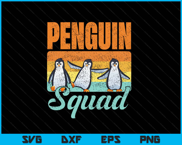 Penguin Squad Penguin Cute Animal Lover SVG PNG Digital Printable Files Penguin Squad Penguin Cute Animal Lover SVG PNG Digital Printable Files
