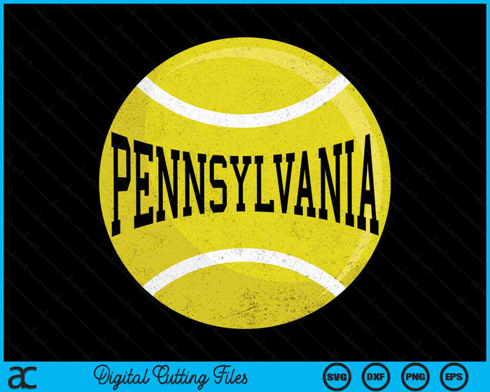 Pennsylvania Tennis Fan SVG PNG Digital Cutting Files Pennsylvania Tennis Fan SVG PNG Digital Cutting Files