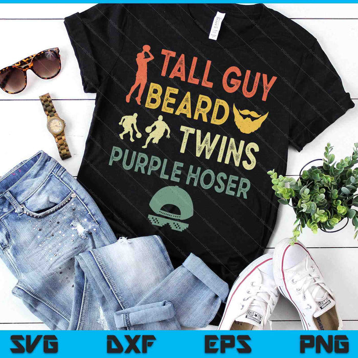 Tall Guy Beard Twins Purple Hoser SVG PNG Digital Printable Files Tall Guy Beard Twins Purple Hoser SVG PNG Digital Printable Files