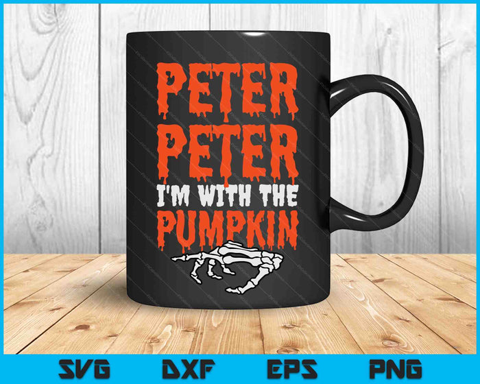Peter I'm with the Pumpkin Halloween Costume Couple SVG PNG Digital Cutting Files Peter I'm with the Pumpkin Halloween Costume Couple SVG PNG Digital Cutting Files