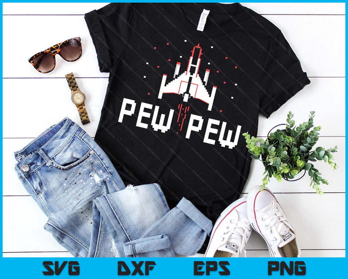 Pew Pew Gamer Vintage 80's 90's Arcade Gaming Lover SVG PNG Digital Printable Files Pew Pew Gamer Vintage 80's 90's Arcade Gaming Lover SVG PNG Digital Printable Files