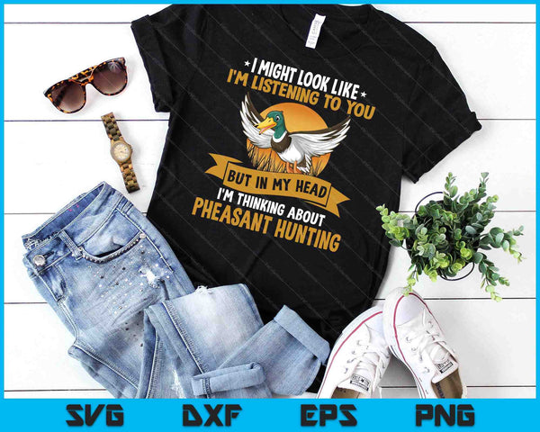 Pheasant Hunting Bird Game Activity SVG PNG Digital Cutting Files
