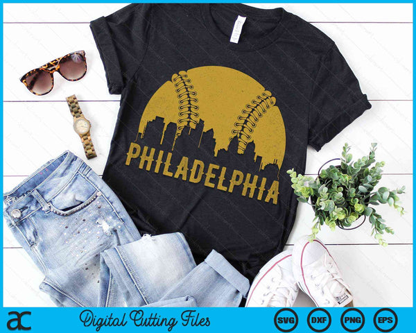 Philadelphia Baseball Fan SVG PNG Cutting Printable Files