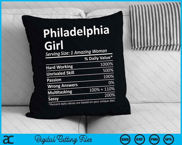 Philadelphia Girl PA City Home Roots SVG PNG Digital Cutting Files