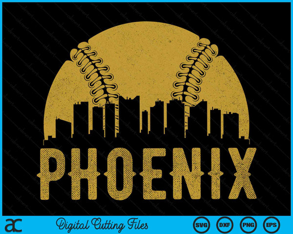 Phoenix Baseball Fan SVG PNG Cutting Printable Files