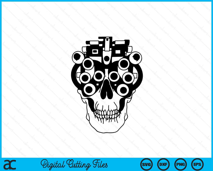 Phoropter Skeleton Optometrist Optician Halloween SVG PNG Digital Cutting Files Phoropter Skeleton Optometrist Optician Halloween SVG PNG Digital Cutting Files