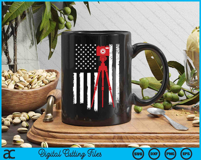 Photographer Gift - Distressed American Flag Photographer SVG PNG Digital Printable Files Photographer Gift - Distressed American Flag Photographer SVG PNG Digital Printable Files