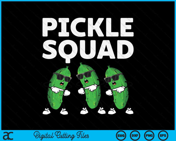 Pickle Squad Art For Men Women Kids Cucumber Pickle Lover SVG PNG Digital Printable Files