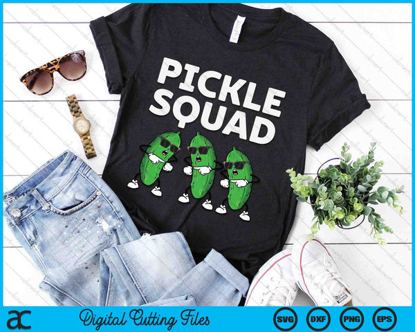 Pickle Squad Art For Men Women Kids Cucumber Pickle Lover SVG PNG Digital Printable Files