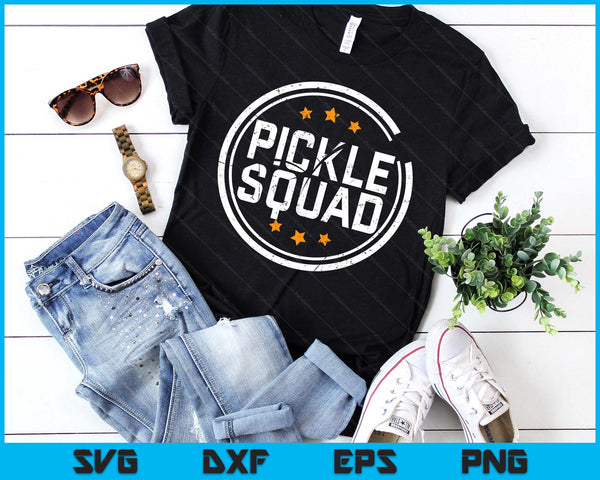 Pickle Squad  Pickleball Player Shirt For Pickleball SVG PNG Digital Printable Files