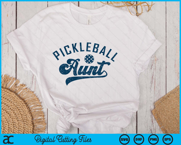 Pickleball Aunt Mother's Day SVG PNG Digital Printable Files