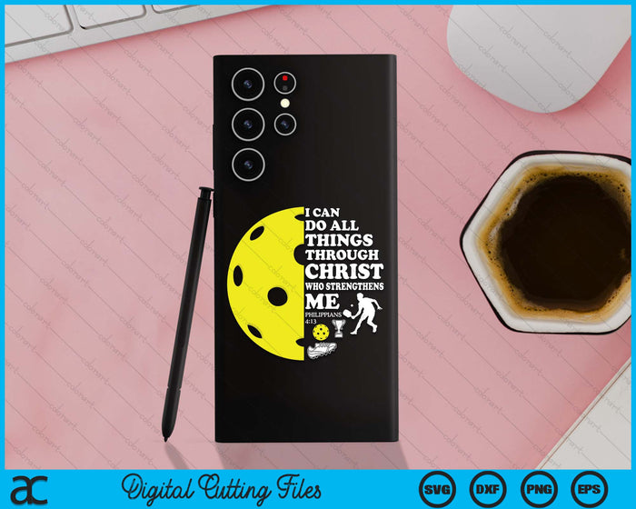 Pickleball Bible Verse Christian Sayings Philippians 4:13 Case SVG PNG Digital Cutting Files Pickleball Bible Verse Christian Sayings Philippians 4:13 Case SVG PNG Digital Cutting Files