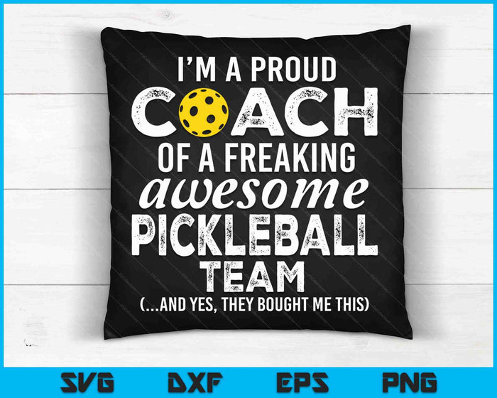 Pickleball Coach Funny Thank You Appreciation Gift SVG PNG Digital Cutting Files