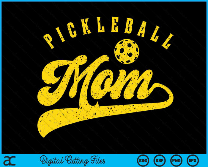 Pickleball Mom SVG PNG Digital Cutting File Pickleball Mom SVG PNG Digital Cutting File