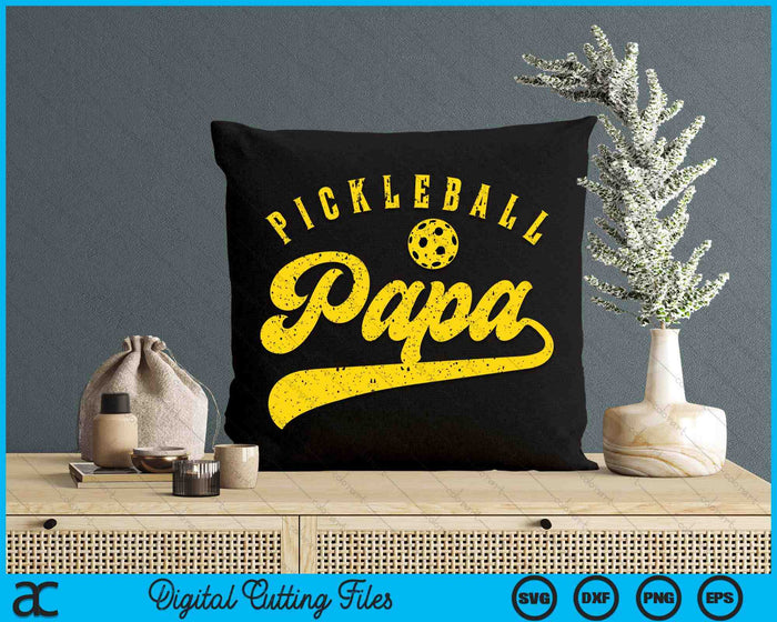 Pickleball Papa SVG PNG Digital Cutting File Pickleball Papa SVG PNG Digital Cutting File
