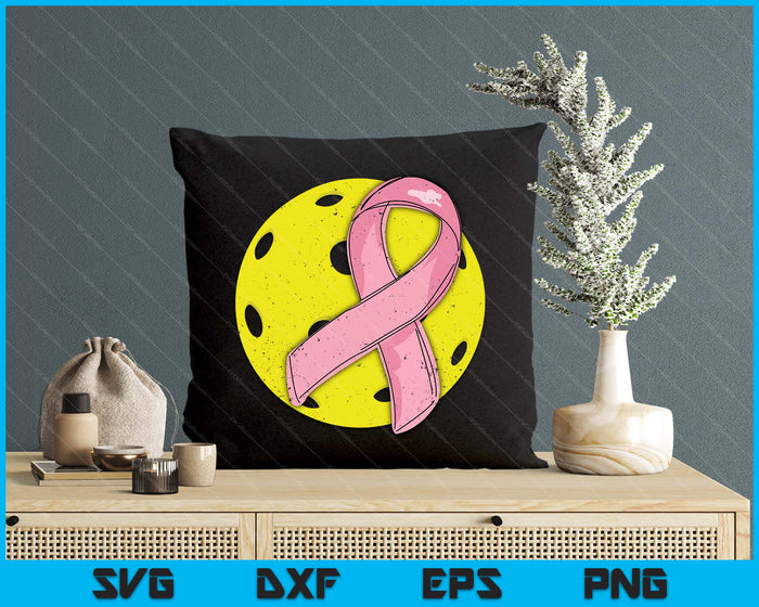 Pickleball Pink Ribbon Breast Cancer Awareness Sport Lover SVG PNG Digital Cutting Files Pickleball Pink Ribbon Breast Cancer Awareness Sport Lover SVG PNG Digital Cutting Files