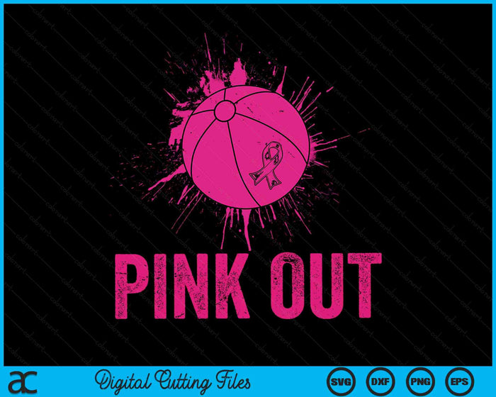 Pink Out Breast Cancer Awareness Beach Ball Breast Cancer SVG PNG Digital Cutting Files Pink Out Breast Cancer Awareness Beach Ball Breast Cancer SVG PNG Digital Cutting Files