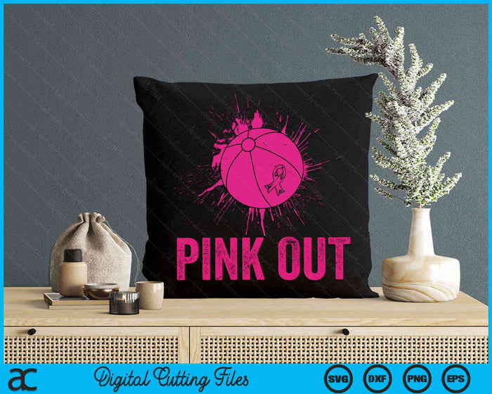 Pink Out Breast Cancer Awareness Beach Ball Breast Cancer SVG PNG Digital Cutting Files Pink Out Breast Cancer Awareness Beach Ball Breast Cancer SVG PNG Digital Cutting Files