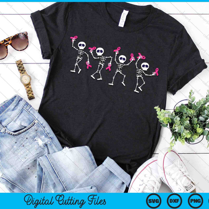 Pink Ribbon Breast Cancer Awareness Skeleton SVG PNG Digital Cutting File Pink Ribbon Breast Cancer Awareness Skeleton SVG PNG Digital Cutting File