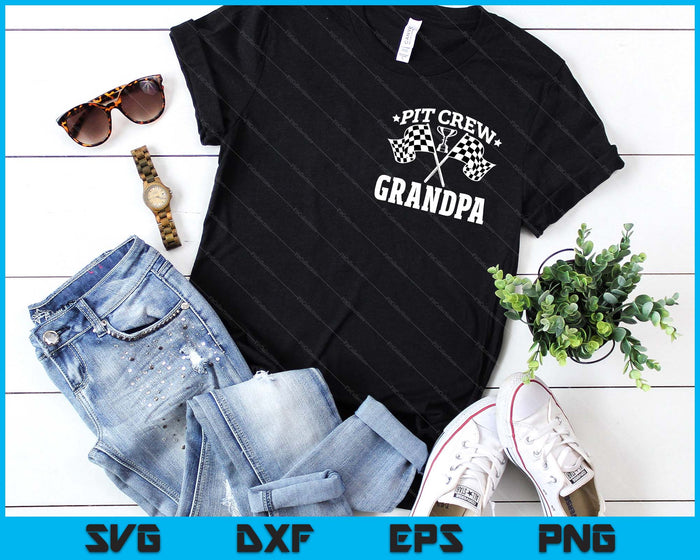 Pit Crew Grandpa Race Car Birthday Party Racing SVG PNG Digital Printable Files Pit Crew Grandpa Race Car Birthday Party Racing SVG PNG Digital Printable Files