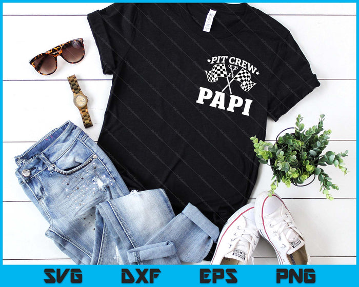 Pit Crew Papi Race Car Birthday Party Racing SVG PNG Digital Cutting Files Pit Crew Papi Race Car Birthday Party Racing SVG PNG Digital Cutting Files
