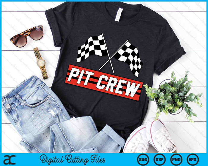 Pit Crew Race Car SVG PNG Digital Cutting Files