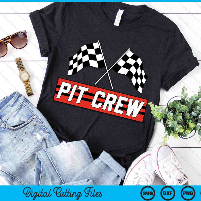 Pit Crew Race Car SVG PNG Digital Cutting Files