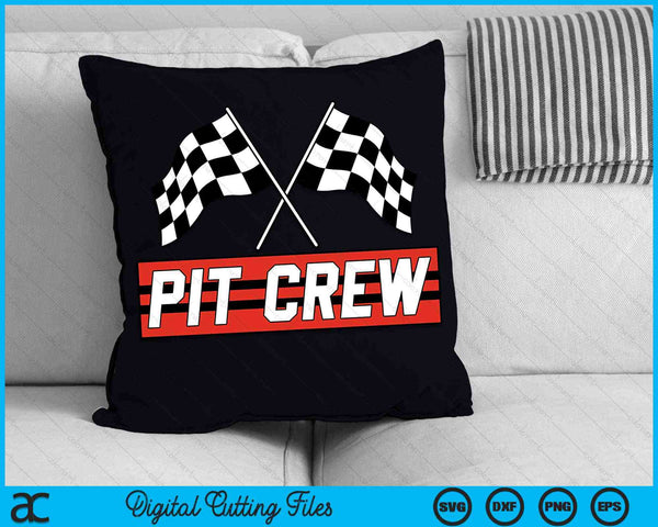 Pit Crew Race Car SVG PNG Digital Cutting Files