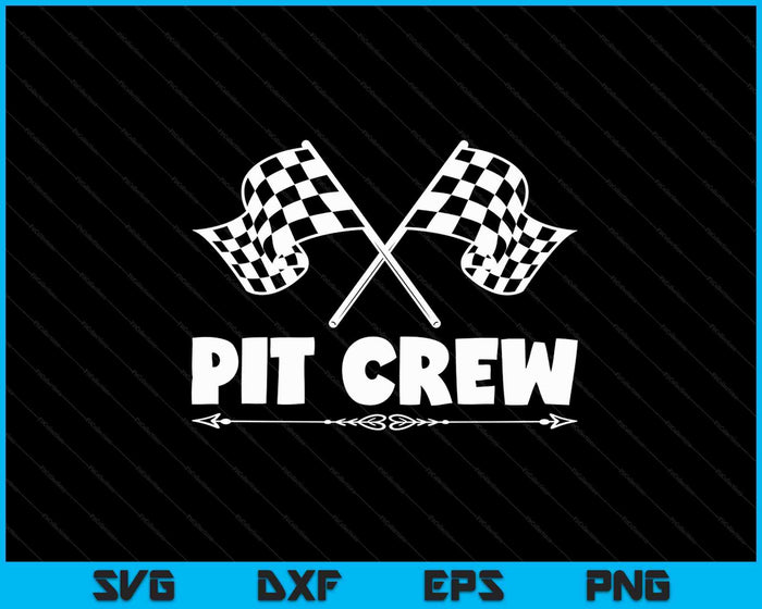 Pit Crew Racing Mechanic Car Parties SVG PNG Cutting Printable Files