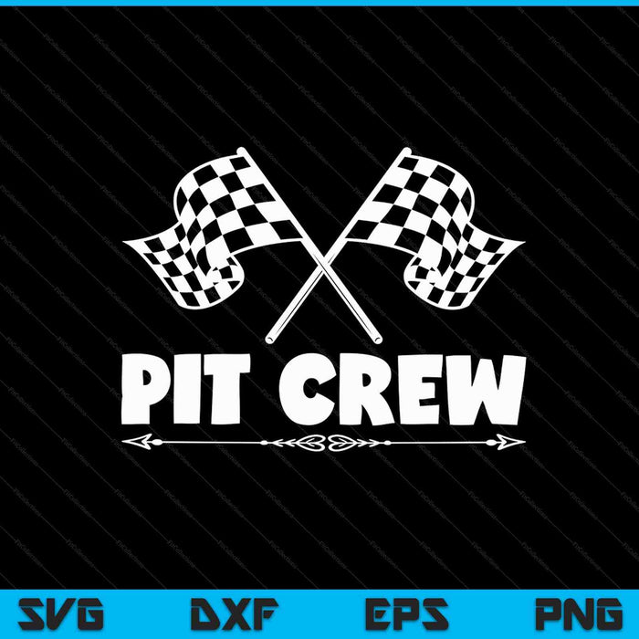 Pit Crew Racing Mechanic Car Parties SVG PNG Cutting Printable Files