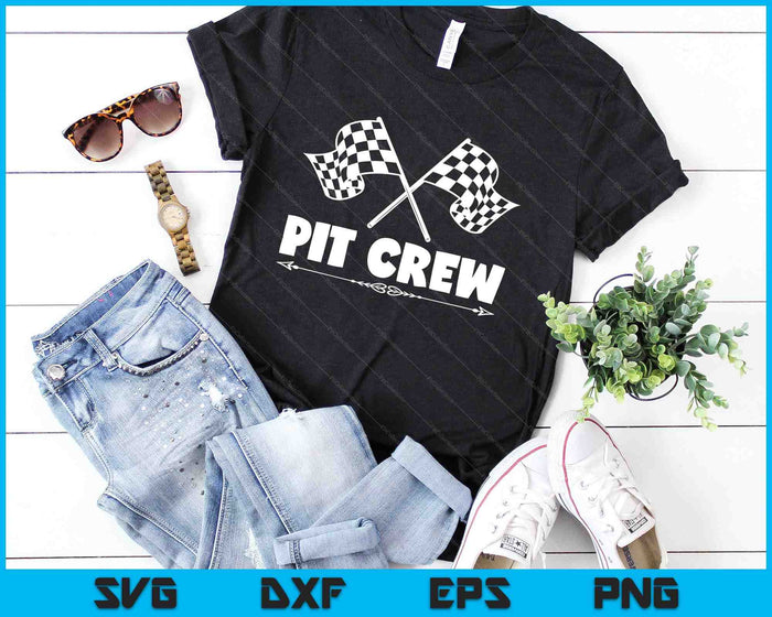 Pit Crew Racing Mechanic Car Parties SVG PNG Cutting Printable Files