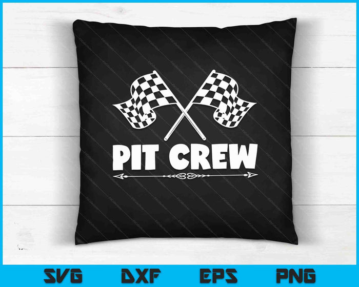 Pit Crew Racing Mechanic Car Parties SVG PNG Cutting Printable Files