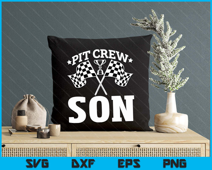 Pit Crew Son Race Car Birthday Party Racing SVG PNG Digital Printable Files Pit Crew Son Race Car Birthday Party Racing SVG PNG Digital Printable Files
