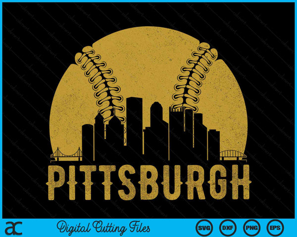 Pittsburgh Baseball Fan SVG PNG Cutting Printable Files
