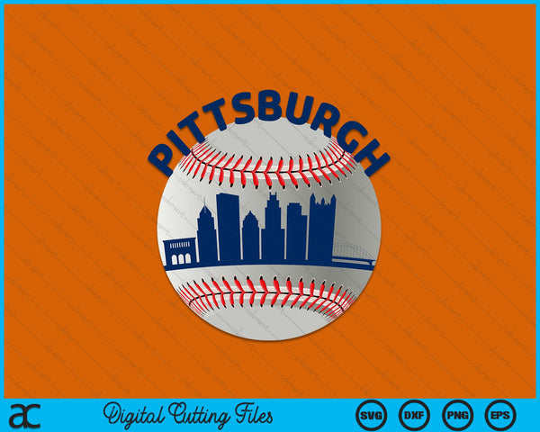 Pittsburgh Baseball Team Fans of Space City SVG PNG Cutting Printable Files
