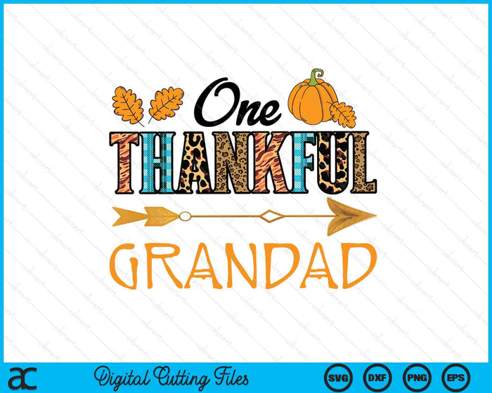 Plaid Leopard One Thankful Grandad Thanksgiving Fall SVG PNG Digital Printable Files Plaid Leopard One Thankful Grandad Thanksgiving Fall SVG PNG Digital Printable Files