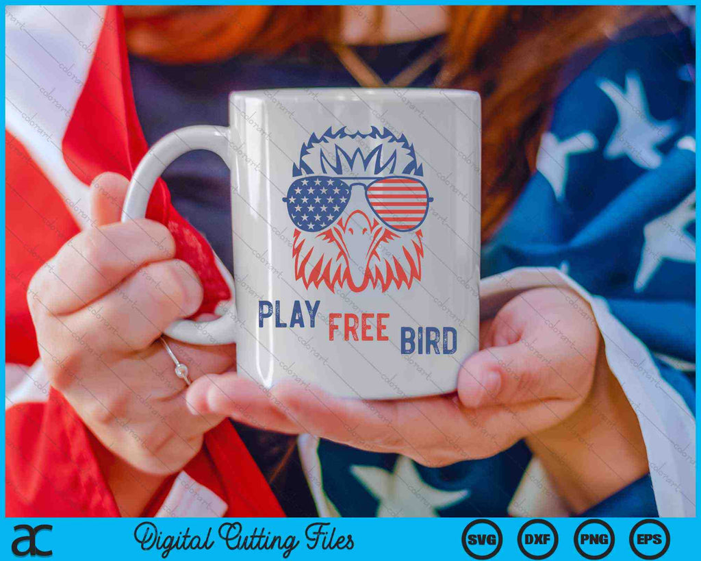 USA Patriotic Eagle Flag SVG 4th of July Gráfico por Artistic