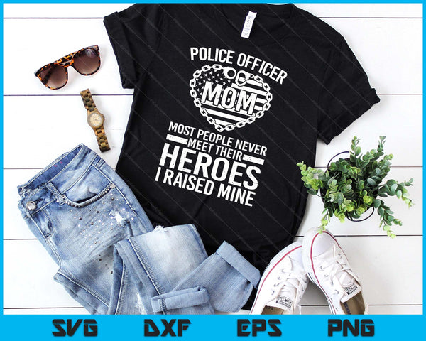 Police Officer Mom Art For Police Officer SVG PNG Digital Cutting Files
